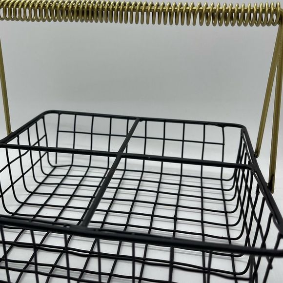 New Vintage Kitchen Caddy with Gold Handle - Picture 12 of 13